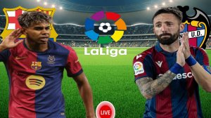 ФУТБОЛ ЧЕМПИОНАТ ИСПАНИИ LA LIGA.  БАРСЕЛОНА - ЛЕВАНТЕ.  ПРЯМАЯ ТРАНСЛЯЦИЯ