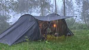 ПОХОД ПОД ПРОЛИВНЫМ ДОЖДЕМ С БОЛЬШОЙ ПАЛАТКОЙ‼️ОДИНОЧНЫЙ ПОХОД В ГУСТОМ ТРОПИЧЕСКОМ ЛЕСУ‼️