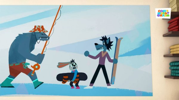 Ну, Погоди! Каникулы – 5 выпуск – Лыжники и сноубордисты – Союзмультфильм HD