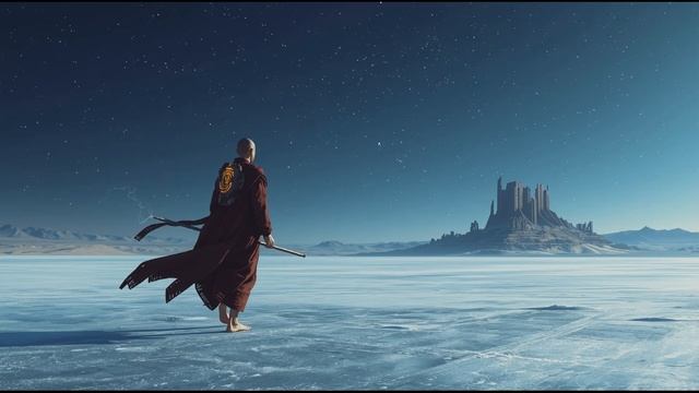 Binary Stars and Synthetic Soul🌌🕊️2-Hour Sci-Fi Desert Ambience ｜ Synthetic Monk Soundscape смотреть онлайн