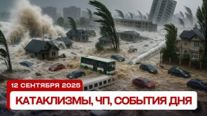 Катаклизмы сегодня 12.09.2025: Дагестан, Европу и Азию топит, Турцию трясёт!