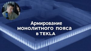[НИП-Коттедж] 12 Армирование монолитного пояса загородного дома в TEKLA - пошаговый разбор