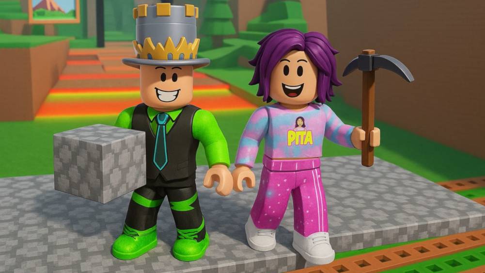 Папа СТРОИТ а ДОЧКА ЛОМАЕТ в РОБЛОКС как МАЙНКРАФТ! ОББИ только ВДВОЕМ Одному НЕ ПРОЙТИ! смотреть онлайн