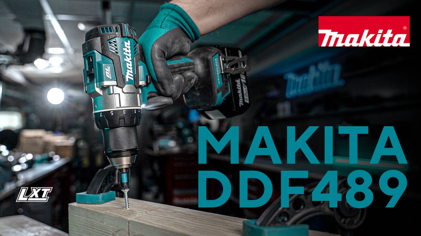 Makita DDF489 аккумуляторная дрель-шуруповерт смотреть онлайн