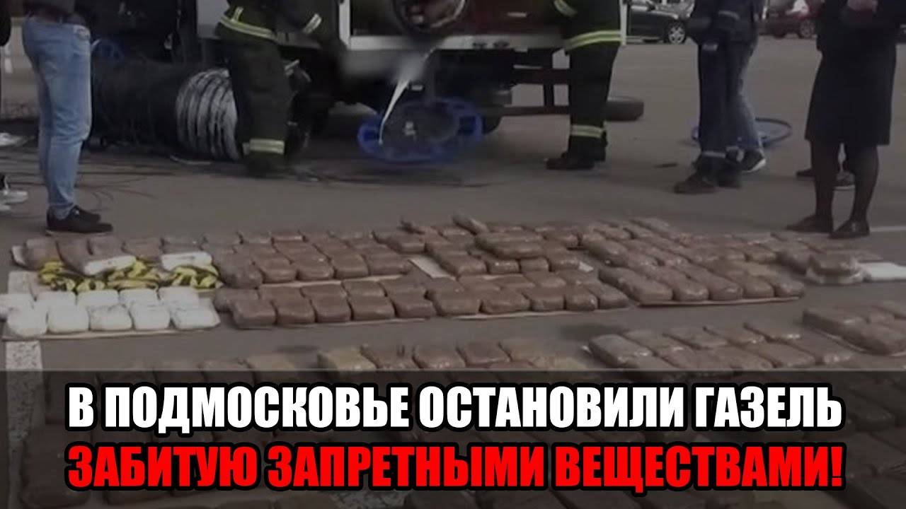В Подмосковье остановили "Газель", в которой было спрятано полтонны запретных веществ! смотреть онлайн