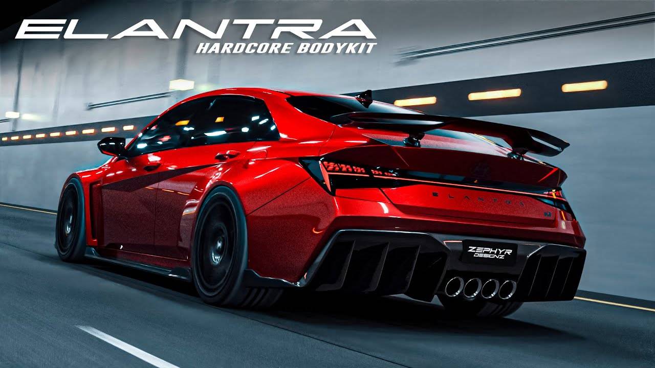 Комплект обвеса HARDCORE для Hyundai Elantra 2025 от Zephyr Designz смотреть онлайн