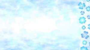 🌤️ Светлый фоновый футаж с облаками и цветами