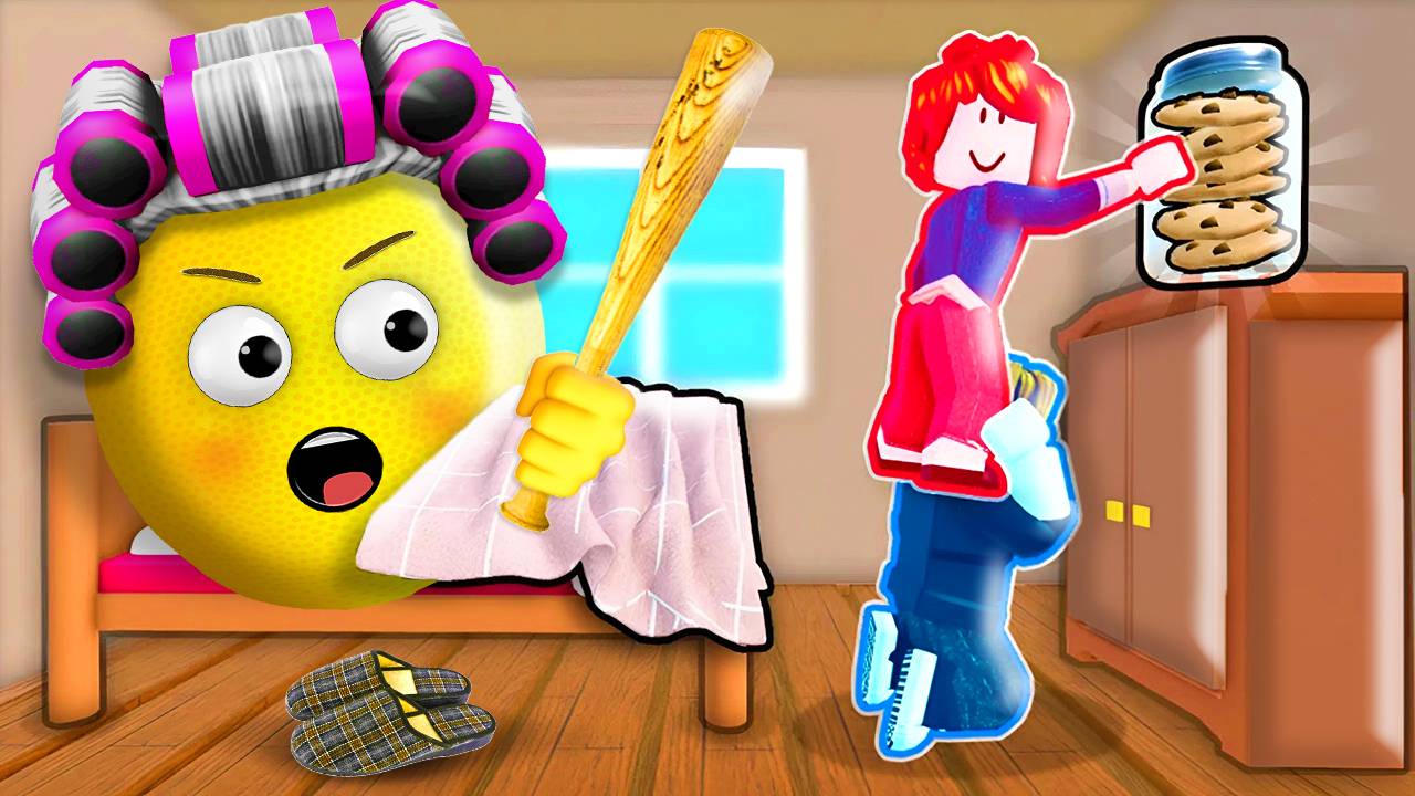 СТАЛ БАБУШКОЙ И НЕ ДАЛ УКРАСТЬ ПЕЧЕНЬЕ в ROBLOX! смотреть онлайн