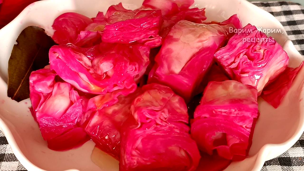 📌 Пелюстка - маринованная капуста со свеклой. Простая закуска из капусты смотреть онлайн
