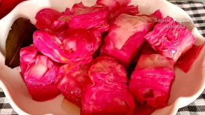 📌 Пелюстка - маринованная капуста со свеклой. Простая закуска из капусты