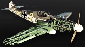 Внутри истребителя Messerschmitt Bf 109 Немецкий истребитель времён Второй Мировой Войны