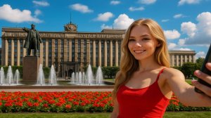 🇷🇺 4К САНКТ-ПЕТЕРБУРГ. Прогулка по Московскому проспекту от площади Победы до парка Победы.