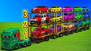 Машинки летают и прыгают! Развивающие мультики Машины помощники. Мультфильмы про машинки