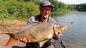 На Озере клюет сазан и щука. Рыбалка на дикаре!