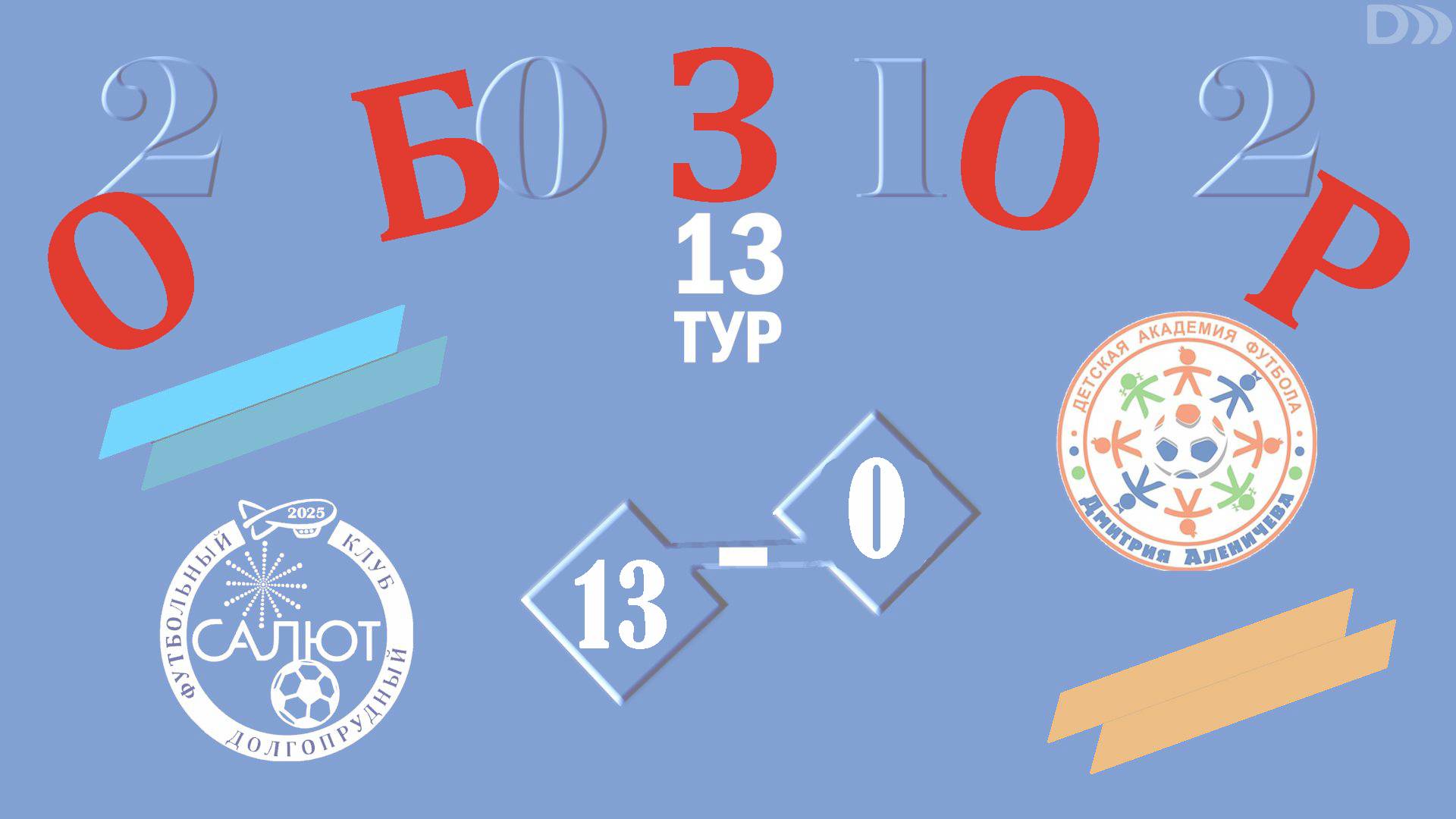 Обзор игры ФСК Салют 2012 0-13 Ак. Аленичева 2012 смотреть онлайн