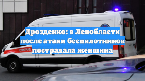 Дрозденко: в Ленобласти после атаки беспилотников пострадала женщина