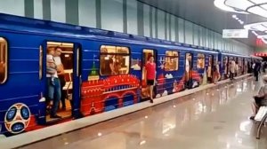 Нижегородское метро. Футбольный поезд