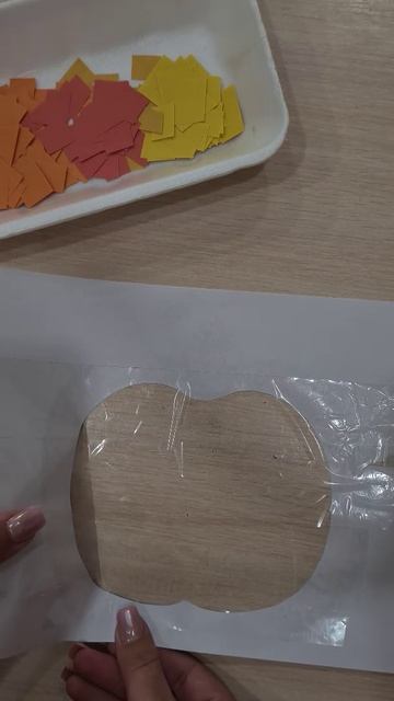 Осенняя аппликация "Тыква"