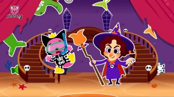 Прятки с семьёй Акулёнка на Хэллоуин | Семья Акул | Пинкфонг Песни для Детей