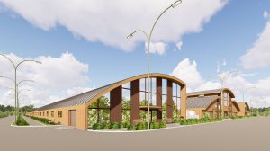 Мама Ольга - 3d визуализация проекта рыбоводного комплекса. Дизайнер Олег Зубов