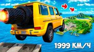 Как далеко чит тачка улетит с огромного трамплина в ГТА 5 моды? Обзор мода в GTA 5