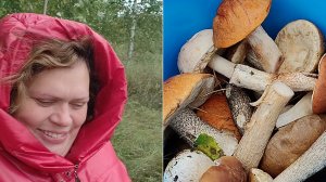 В лес за грибами) Перебираем, чистим) Грибы с картошкой) Общение)