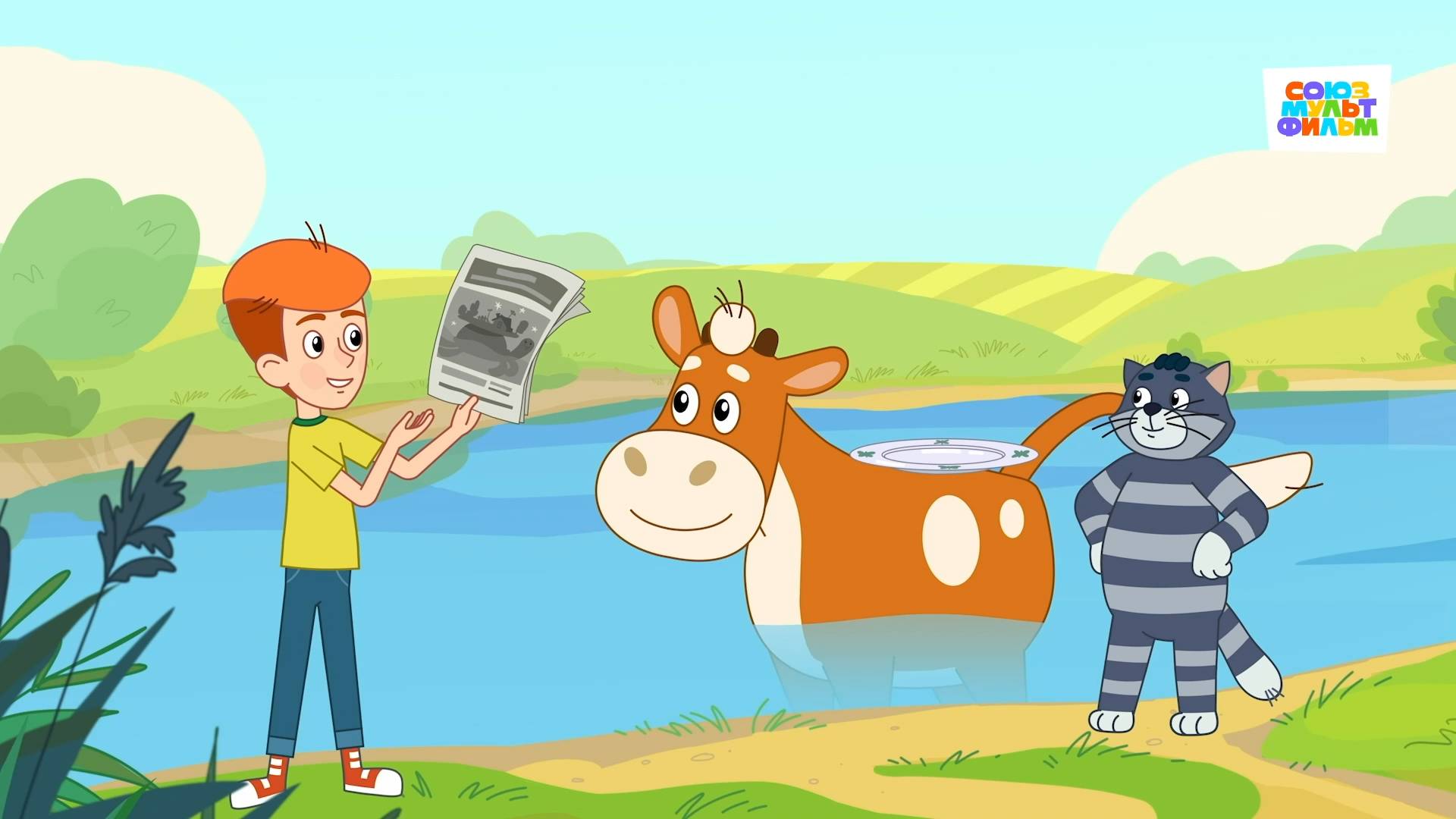 Новое Простоквашино – 106 серия — Круглая земля — Союзмультфильм HD смотреть онлайн