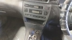Как снять переднию панель климата контроля на Toyota Fielder