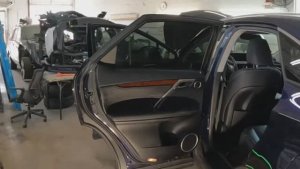 Как снять обшивку задней двери и дверную ручку Lexus RX 200t how to take the back door trim panel