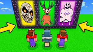 2 НУБА И ДЕВУШКА ПРО НАШЛИ НОВЫЕ ПОРТАЛЫ В МАЙНКРАФТ ОЛЕНЬ И СОВА ИЗ 99 НОЧЕЙ