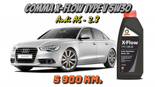 Comma X-Flow Type V 5w30 (отработка из Audi A6. 2,8 - 5 900 км.)