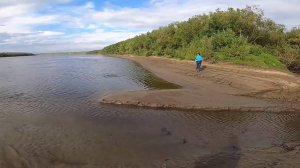 Рыбалка на реке Енисей. За щукой мы...