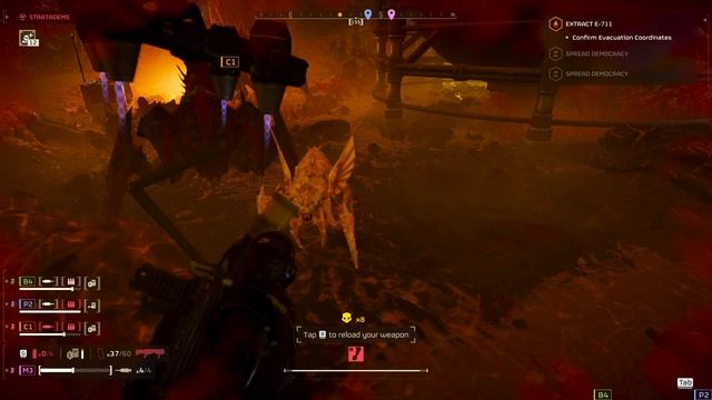 Планета-улей Oshaume | Helldivers 2 - Extract E-711 & Spread Democracy