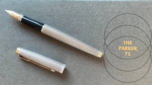 Перьевая ручка Parker 75 первого поколения с редким пером medium stub