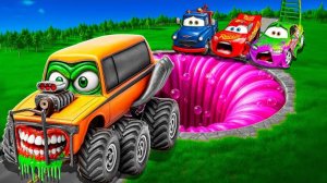 МЕГА ЭПИЧНЫЙ ХОРРОР ПОБЕГ ТАЧЕК ОТ МИМКРИКТА С ПРЕПЯТСТВИЯМИ, БИМКА