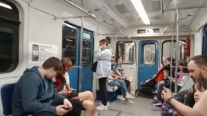 Московское метро. Поездка на парадном "Номерном" от "Рижской" до "Петровского парка"