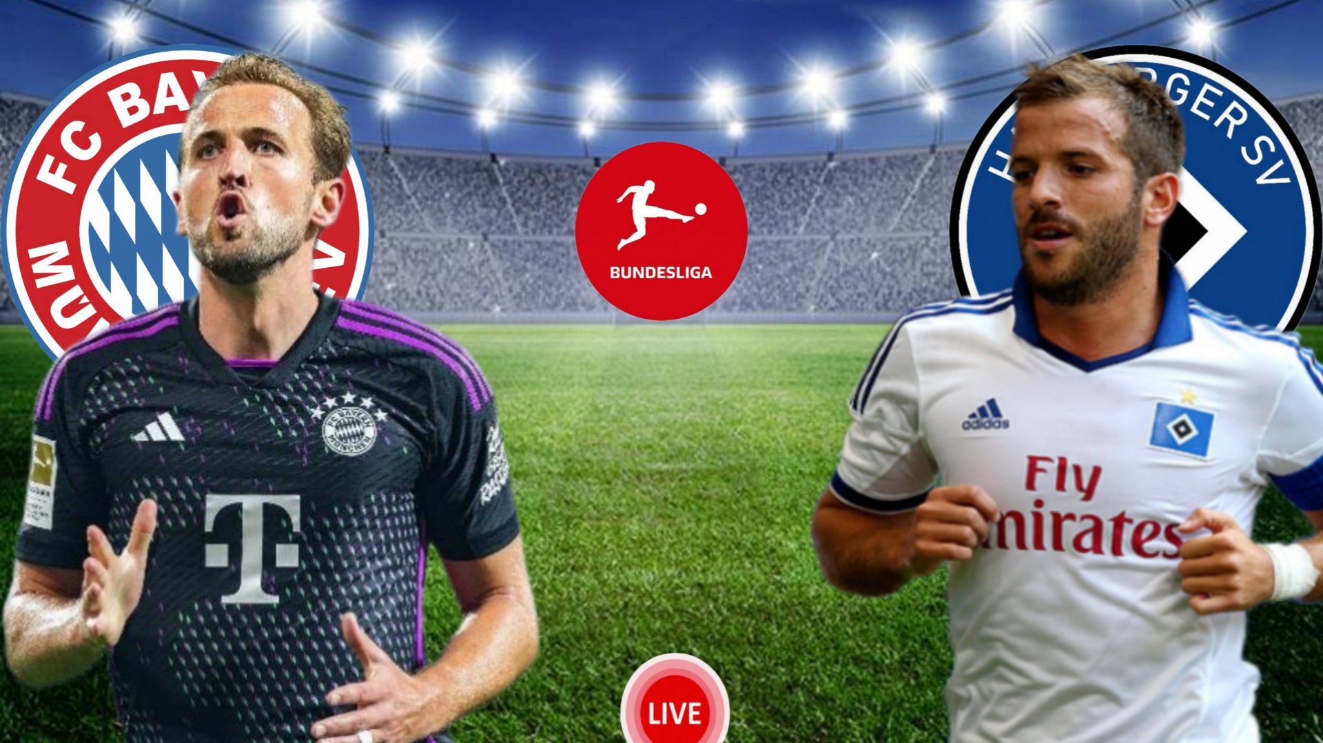 ФУТБОЛ ЧЕМПИОНАТ ГЕРМАНИИ BUNDESLIGA.  БАВАРИЯ - ГАМБУРГ.  ПРЯМАЯ ТРАНСЛЯЦИЯ