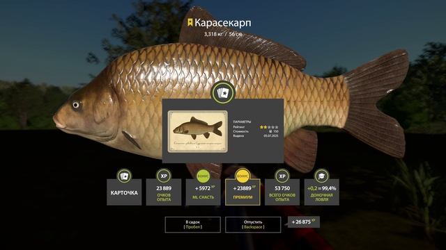 ⭐Трофейный Карасекарп на оз.Медное⭐Русская Рыбалка 4.