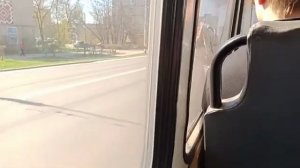 Дзержинский троллейбус. Поездка на троллейбусе ЗиУ-682Г-016.02