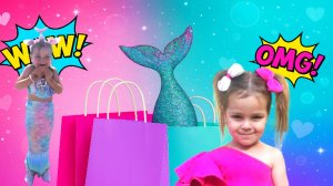 ШОПИНГ с Лия Бум Нашли костюм РУСАЛКИ С ХВОСТОМ?! Костюм Барби и модные покупки - Видео для детей