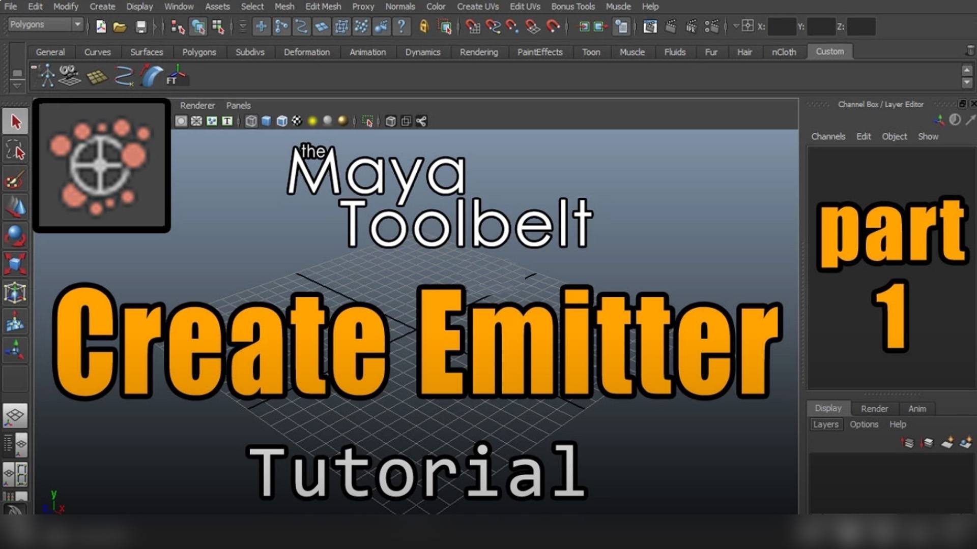 Autodesk Maya - Particle Emitters - Part 1 смотреть онлайн