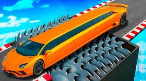 Читерский Суперкар перелетел Огромную Дробилку в ГТА 5 !