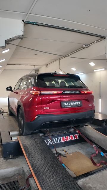 Процесс измерения мощности двигателя BAIC X55 на диностенде ✈ смотреть онлайн