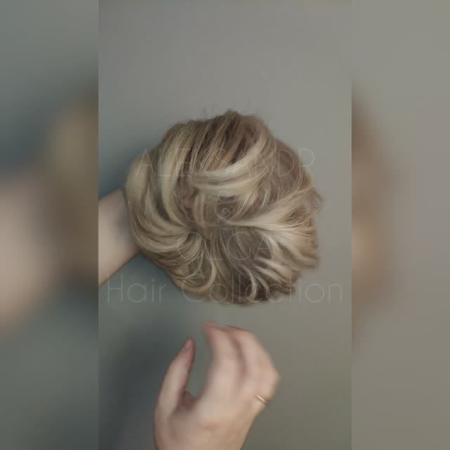 Объёмная РЕЗИНКА (накладной пучок), в два оборота #резинкадляволос #пучокизволос #причёскапучок смотреть онлайн