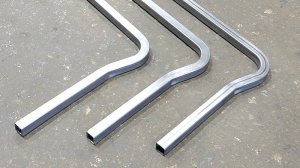 Ручной дорновый трубогиб для профильных труб PARTNER Гибка квадратной трубы 20х20х1,5 см