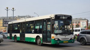 Автобус Scania OmniLink CL94UB (АС 055 22). Покатушки по Барнаулу.