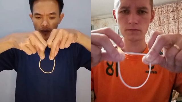 Фокус с канцелярской резинкой