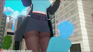 GiantTopia: Miku Nakano giantess GF date Crush - giantess growth