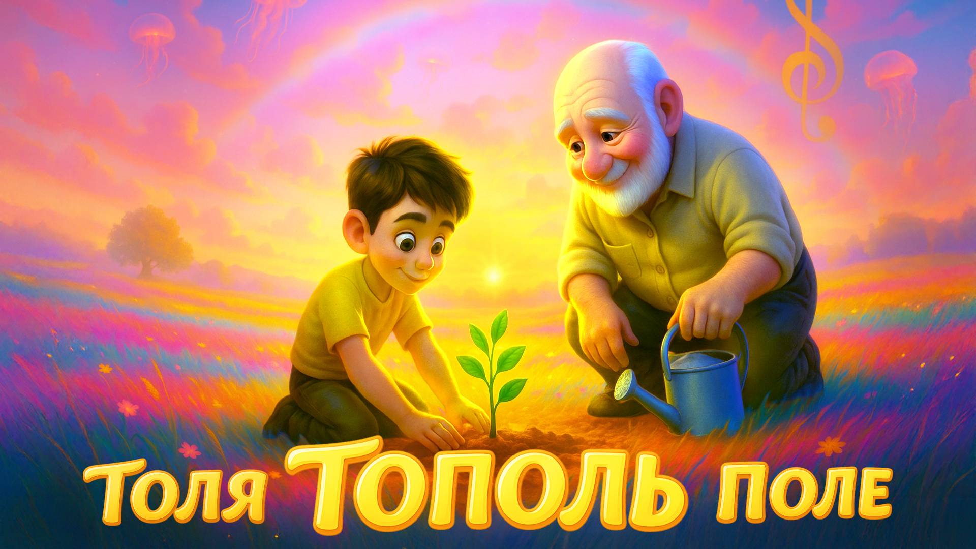 🌳 Толя и Тополь | Весёлая скороговорка для детей 🎶👦 смотреть онлайн