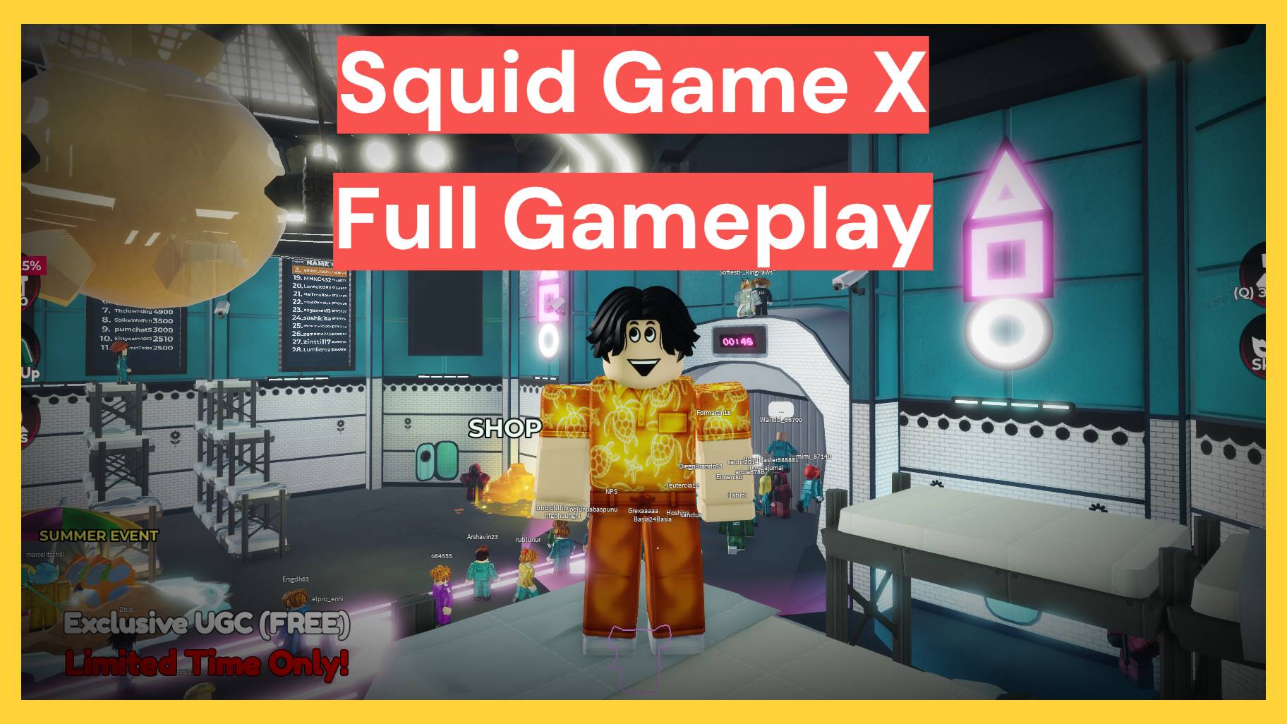 Squid Game X - Full Gameplay ROBLOX смотреть онлайн